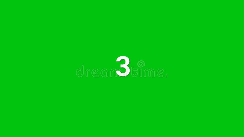 Countdown Premium Quality green screen 4k bacground vector illustration