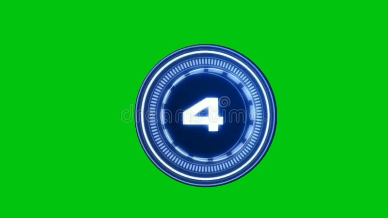 Countdown Premium Quality green screen 4k bacground royalty free illustration