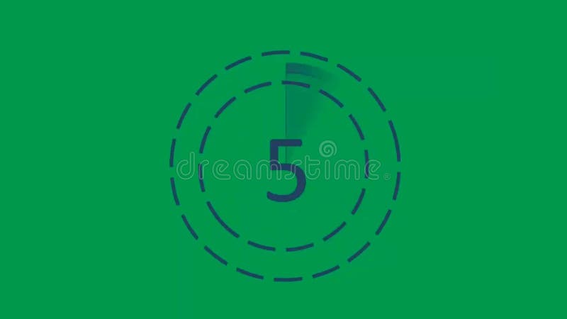 Countdown Premium Quality green screen 4k bacground vector illustration