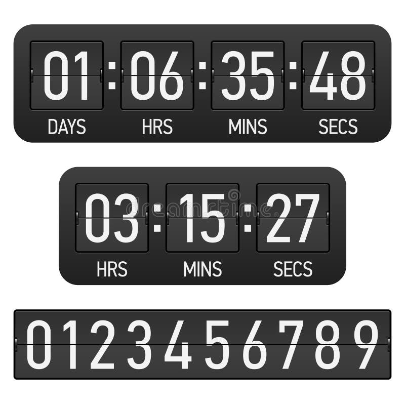Countdown timer royalty free illustration