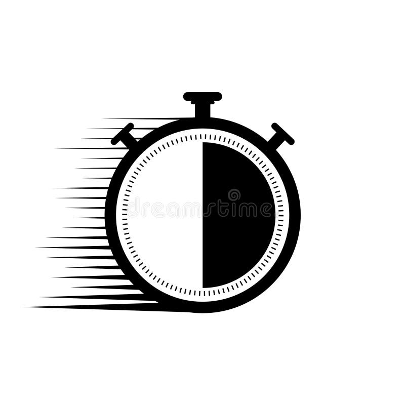Countdown-Timer und Stoppuhr-Symbole. schnelles Taktfrequenz-Icon für mobile Konzepte und Web-Design. kurze Zeit vektor abbildung