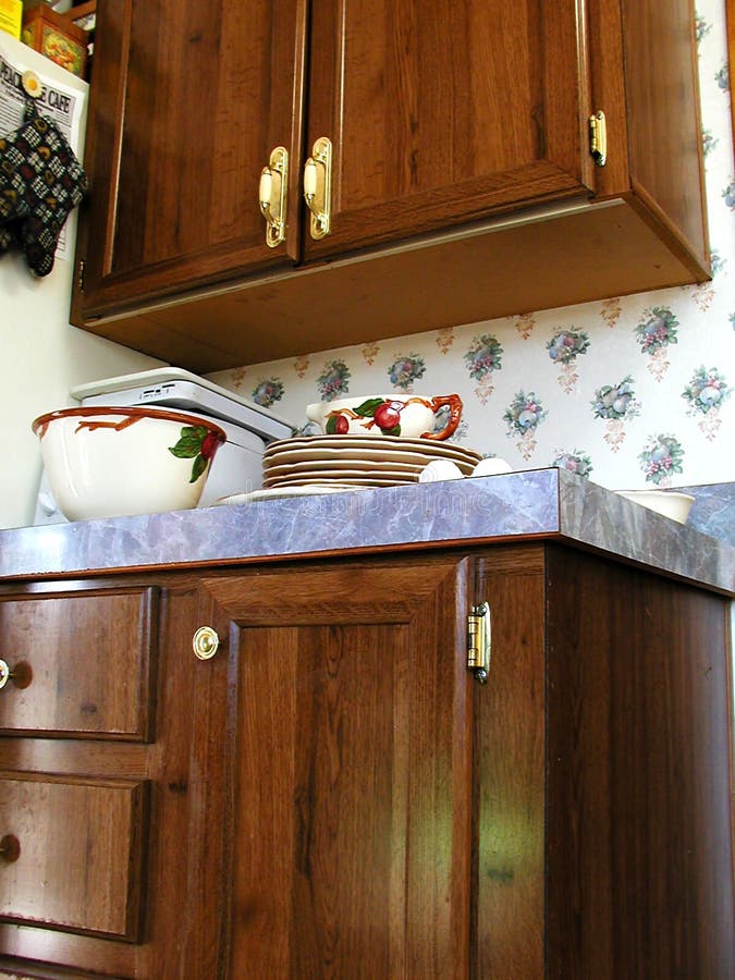 Counter Top stock image. Image of dishes, counter, stacked - 47195