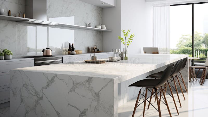 Countertop light gray marble royalty free illustration