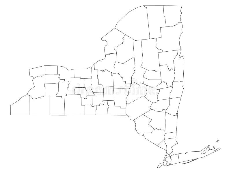 New York County Map Blank - Get Latest Map Update