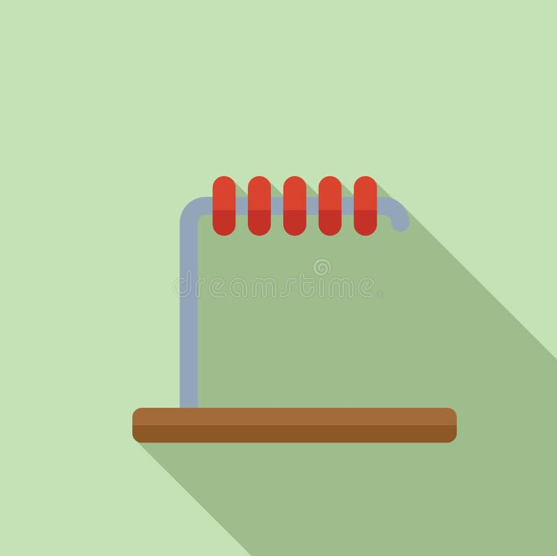 Numărarea mărgelelor pe abac care prezintă umbre lungi stock illustration