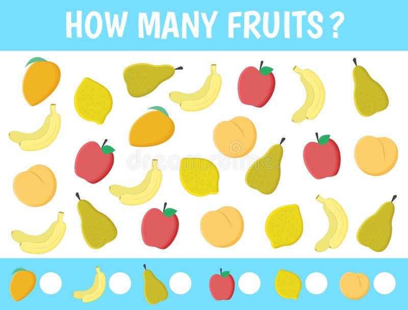 Counting Fruit New Pack of 96 pieces of plastic fruit 