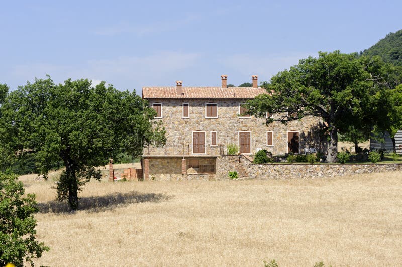 Country house in Maremma (Tuscany) royalty free stock photo Country house in Maremma (Tuscany) royalty free stock photo