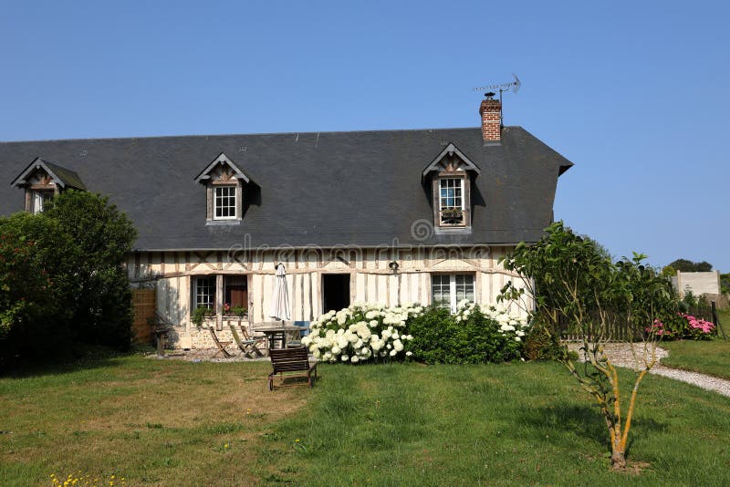 Old Farmhouse in Normandy stock image. Image of farmhouse 123917149