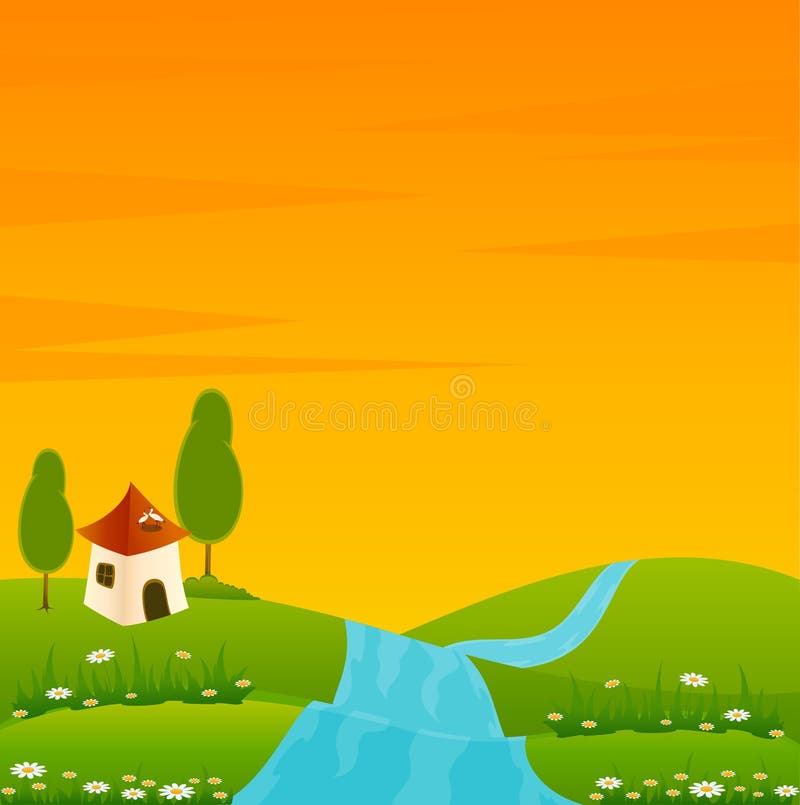 Country landscape background