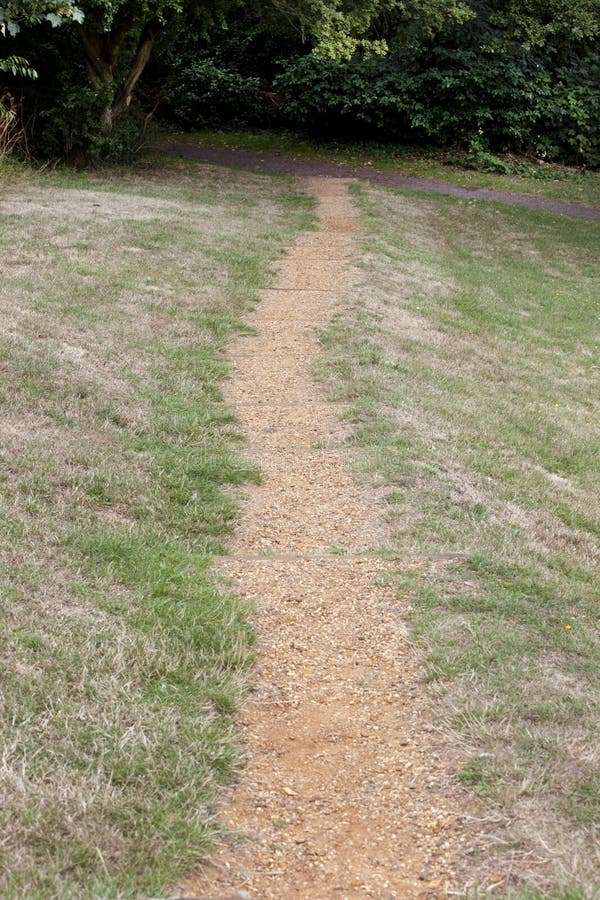 Country Lane in British Countryside stock image