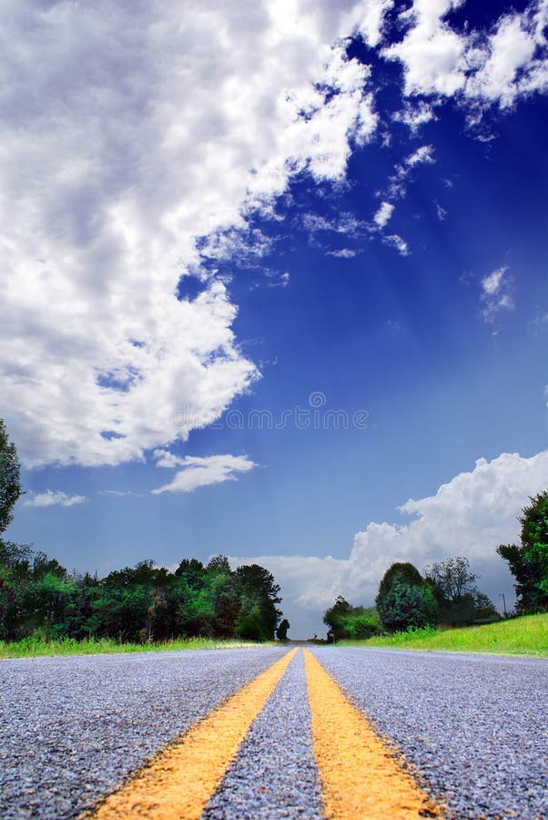 Countryroad stock image. Image of landscape, scene, lane 3846627