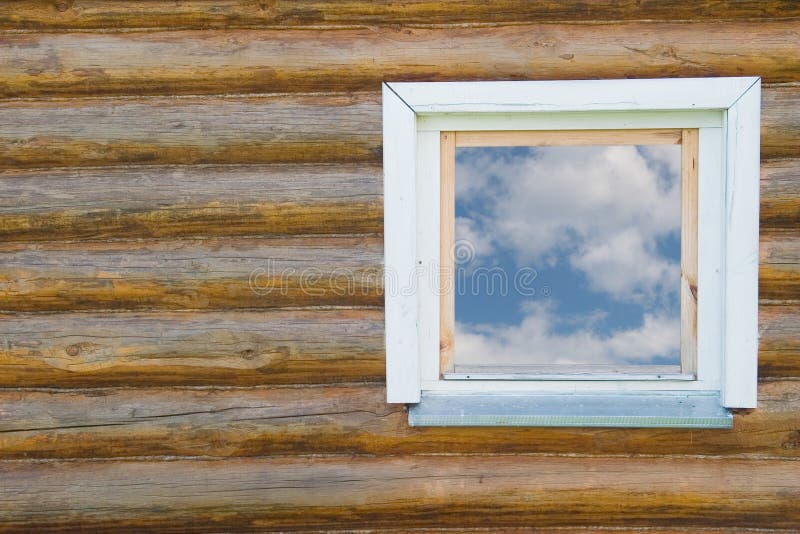 Country-style window in a house