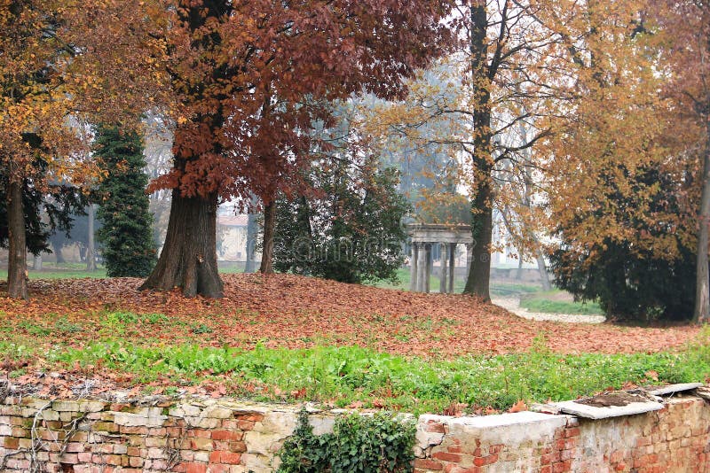 The countryside in Cremona, Italy. Santa Maria del Campo