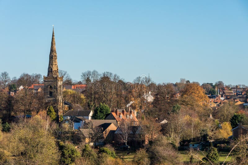 Countryside Landscape Church View in United Kingdom