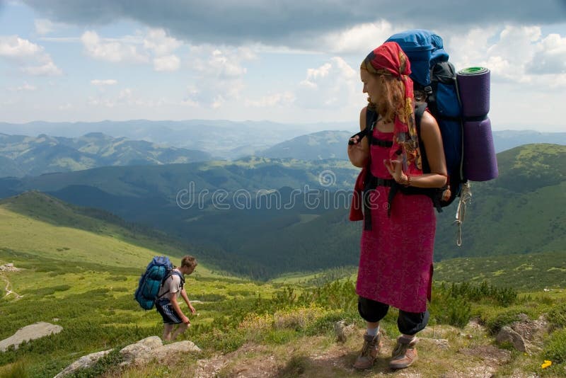 Couple of backpackers