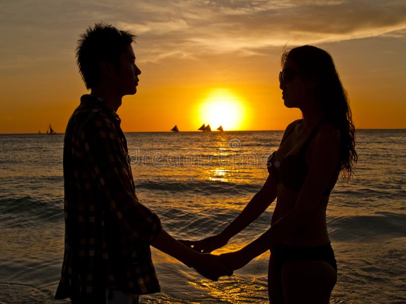 Couple At At The Beach Stock Image Image Of Couple Love 23389105