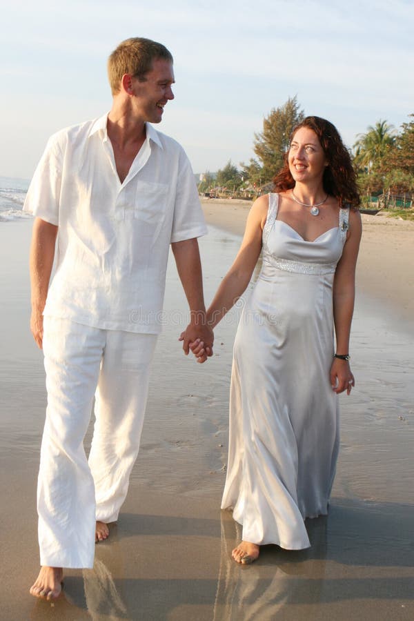 Couple on the beach.