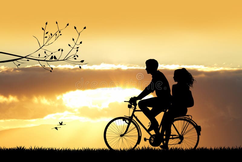 couples bike ride