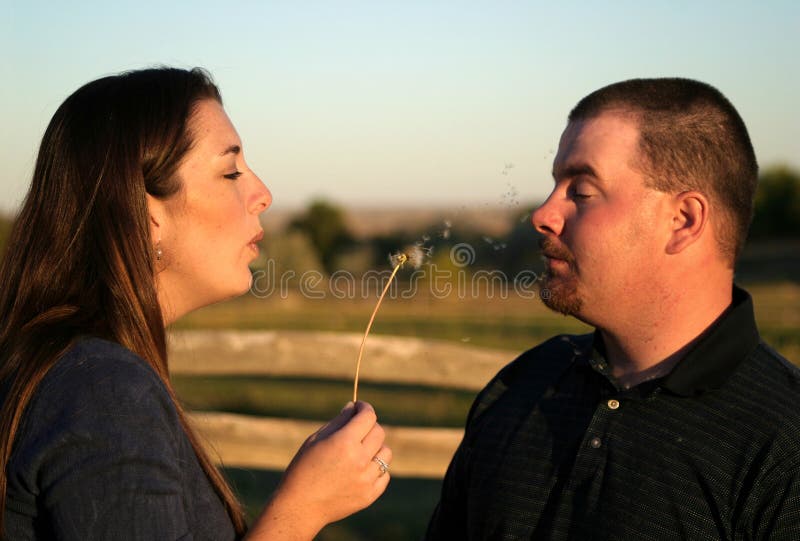 Couple Blowing Kisses 2