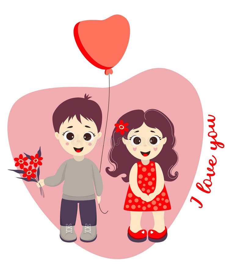 268 Cute Couple Boy Girl Cartoon Photos Free Royalty Free Stock Photos From Dreamstime