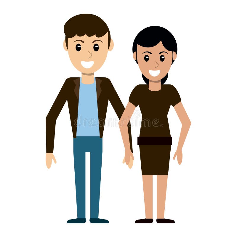 Couple Boyfriend and Girlfriend Cartoon Stock Vector - Illustration of holiday, smile: 143518261 Couple Boyfriend and Girlfriend Cartoon Stock Vector - Illustration of holiday, smile: 143518261