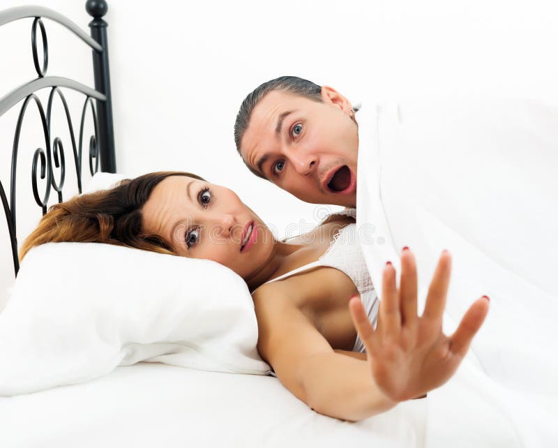 Couple Caught In Bed Stock Image Image Of Camera Caught 42779751