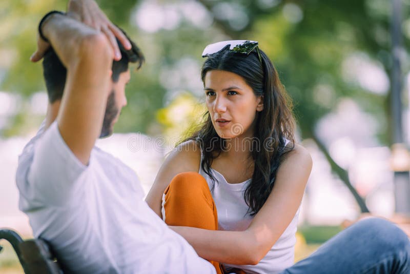 Couple in deep love spending time together