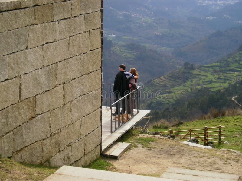 Couple enjoying the landscape