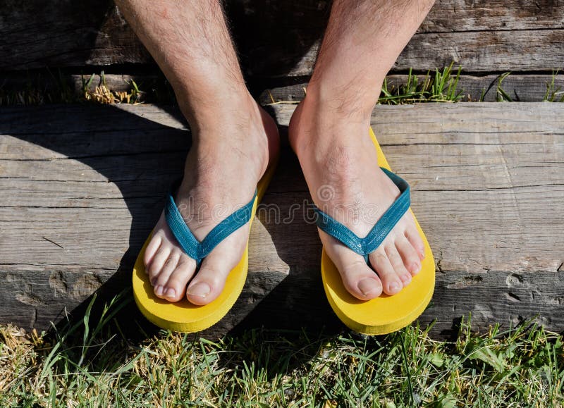 male flip flops