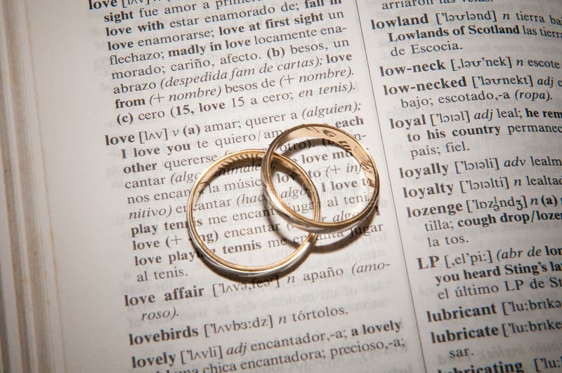 Wedding Diamond Rings on a Bible Stock Image Image of bible, jewel