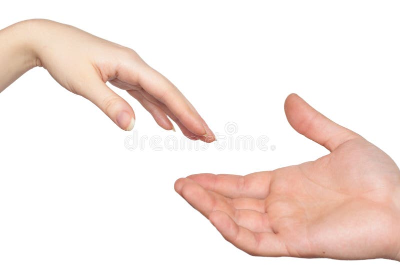 Couple hands