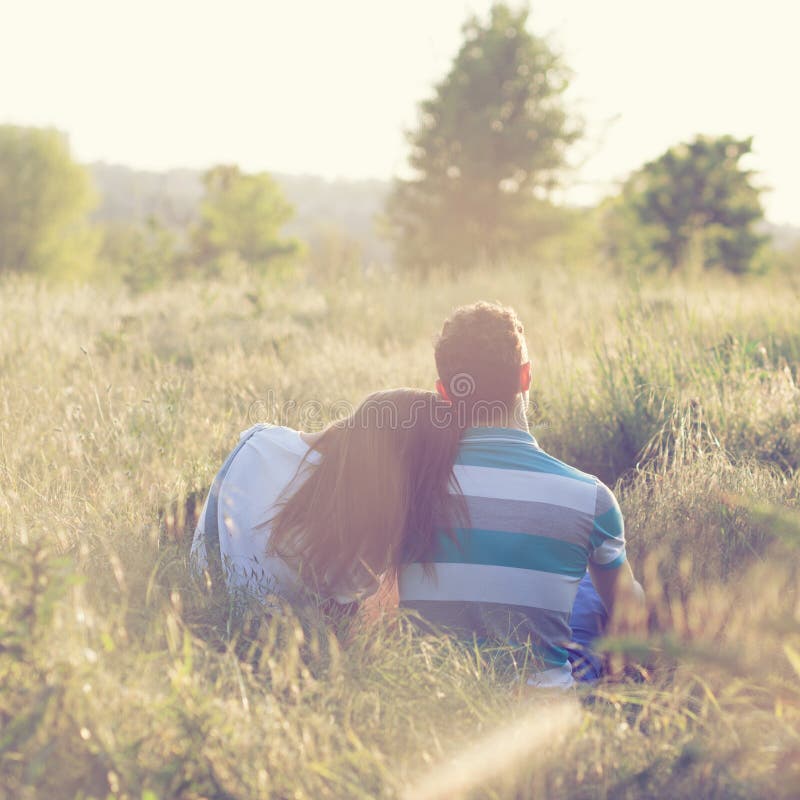 Couple about To Have Sex. Sexual Erotic Woman and Man in Home Bedroom