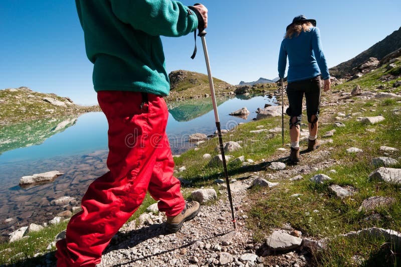 Couple hiking