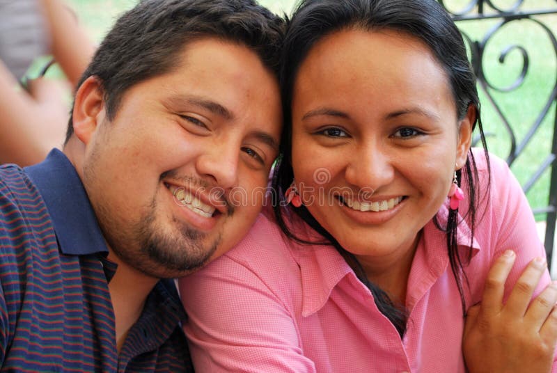 Couple hispanic young στοκ εικόνα
