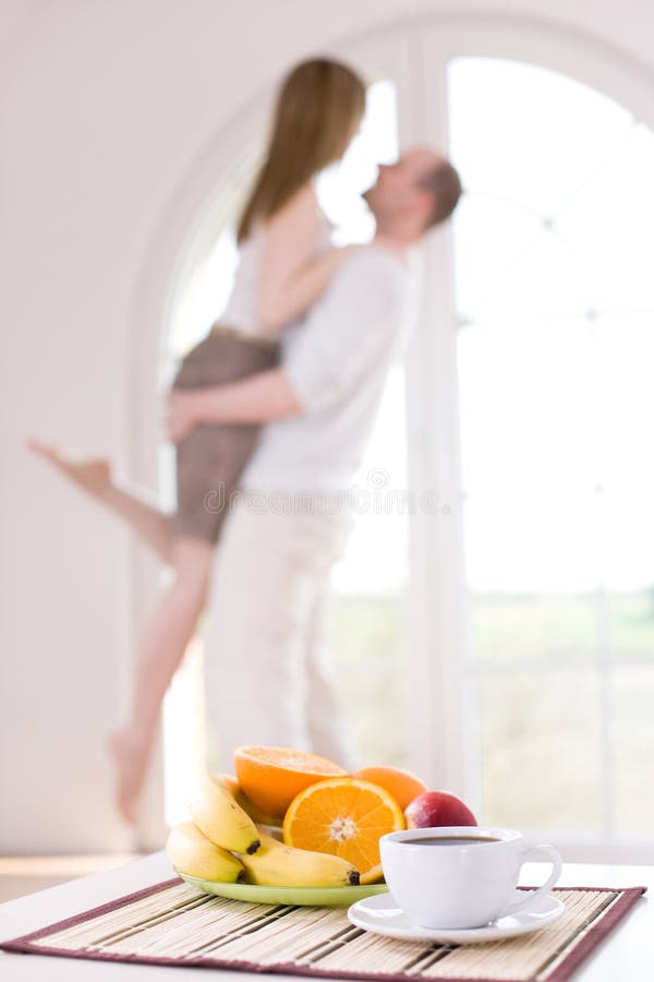 Couple at home royalty free stock image