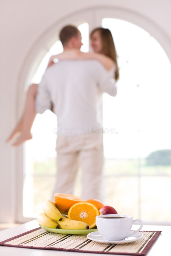 Couple at home royalty free stock photos