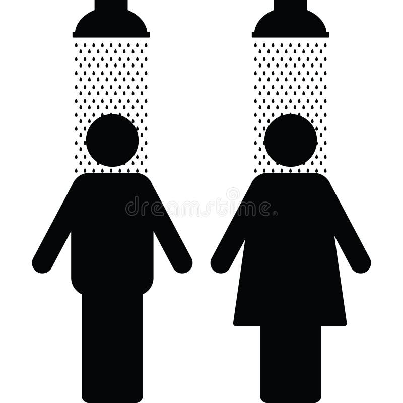 Couple Icon In Shower Illustration Stock Vector Illustration Of Girl Love 113821908