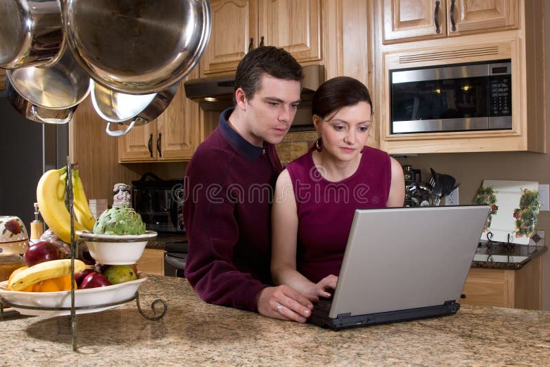 Couple with Laptop