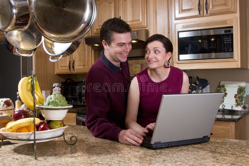 Couple with Laptop - Horizontal