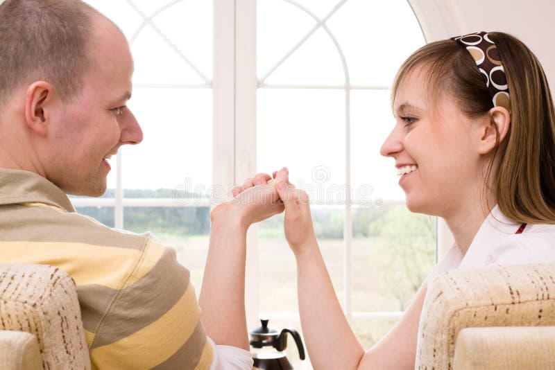 Couple in love stock images