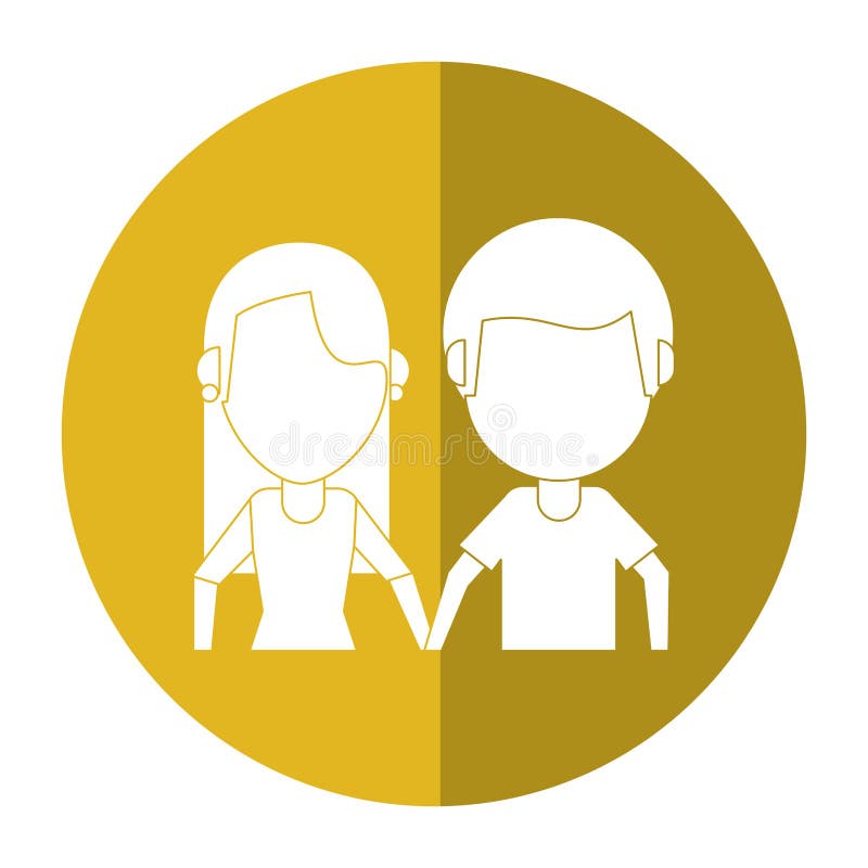 Couple Shadow Young Stock Illustrations 1 458 Couple Shadow