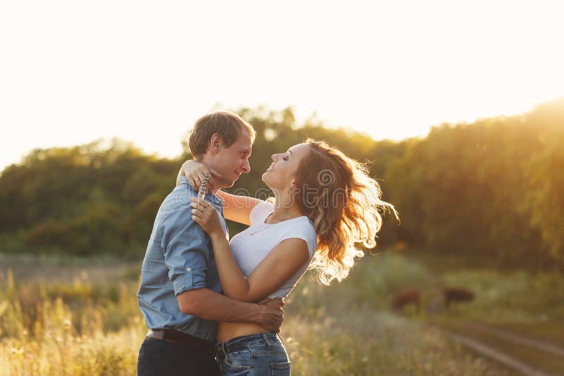 Couple In Love Tenderness And Embrace Stock Image Image Of Lovers Lifestyle 98335741