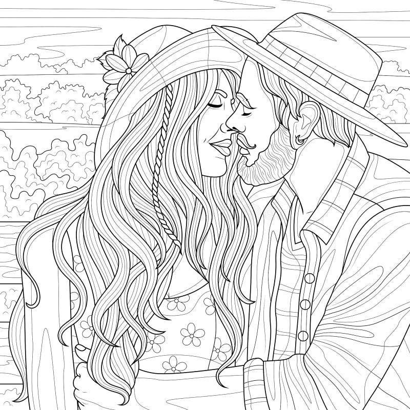 ROMANTIC COUPLES: CUTE ADULT COLORING BOOK OF LOVE Nigeria