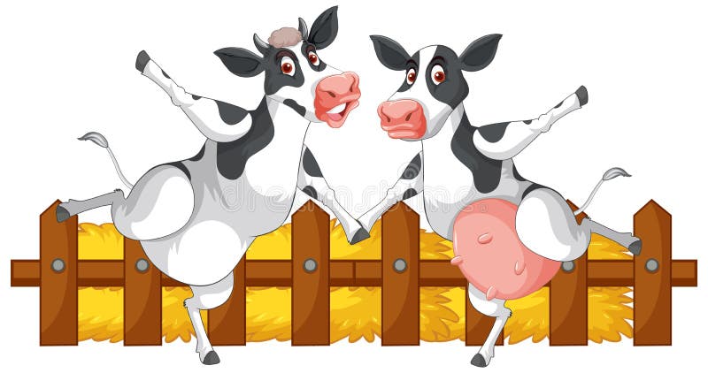 Two Cartoon Cows Stock Illustrations – 140 Two Cartoon Cows Stock  Illustrations, Vectors & Clipart - Dreamstime