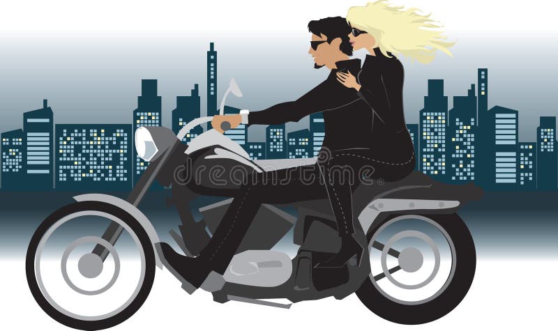 Couple Riding Motorcycle Stock Illustrations – 385 Couple Riding Motorcycle  Stock Illustrations, Vectors & Clipart - Dreamstime