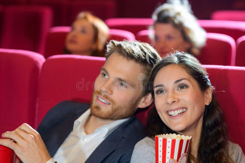 Couple on movie date stock image. Image of cinema, relationship 240329771