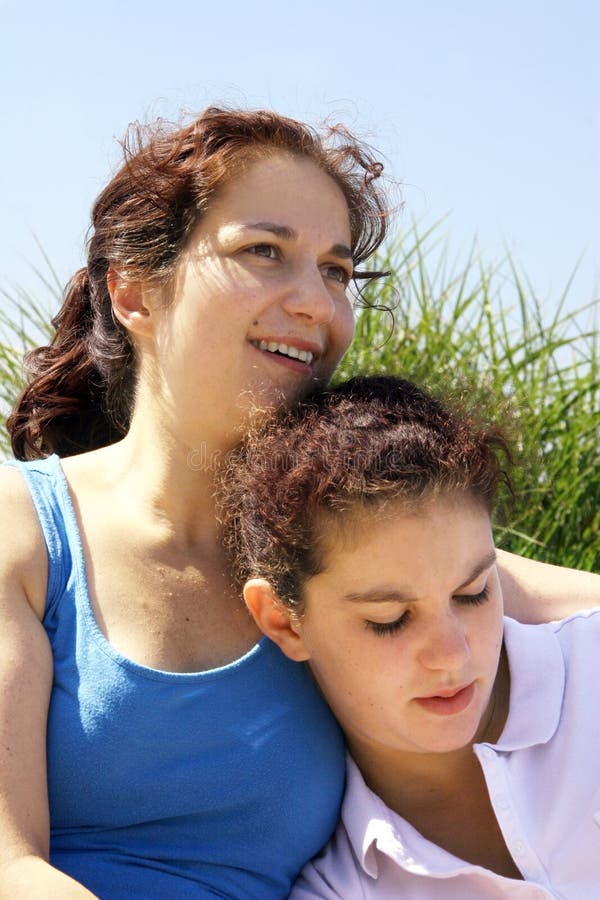 2 girls enjoying a sunny day. 2 girls enjoying a sunny day