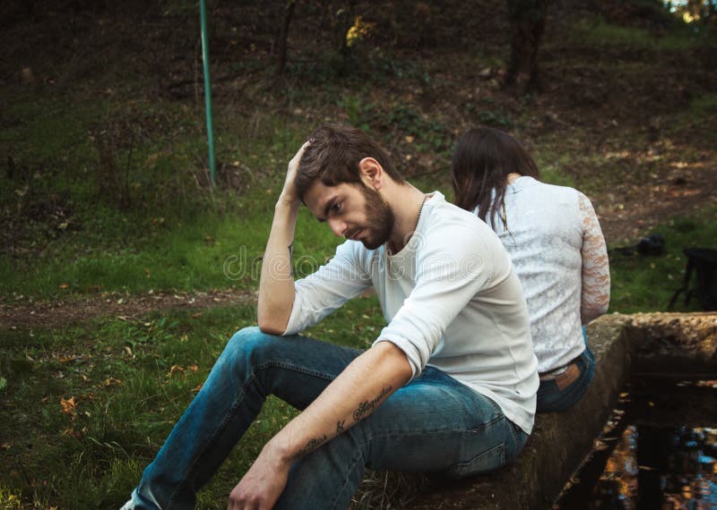 Couple in park