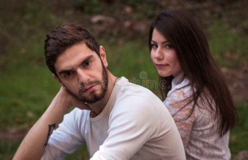 Couple in park