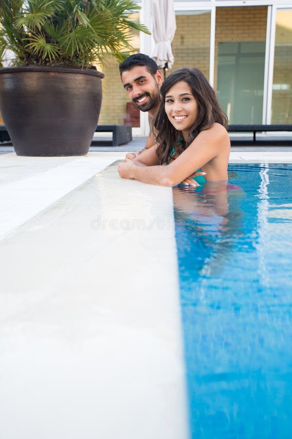 Couple in pool